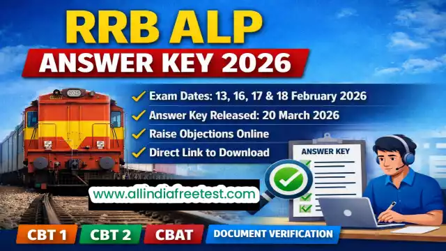 RRB ALP ANSWER KEY 2026